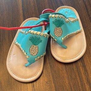 Jack Rogers - Baby pineapple blue sandal size 4